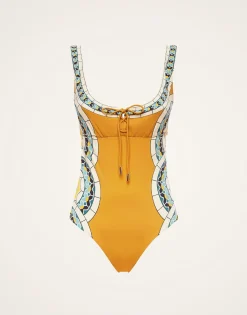 Sunset Suit SleevelessMudejar Placée Marigold in Supreme Lycra