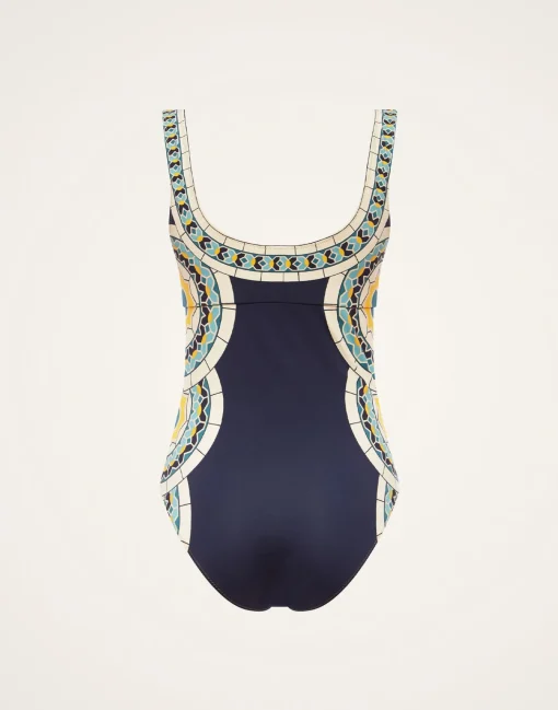 Sunset Suit SleevelessMudejar Placée Marigold in Supreme Lycra