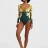 Sunset SuitJasmine Blu Placée in Lycra