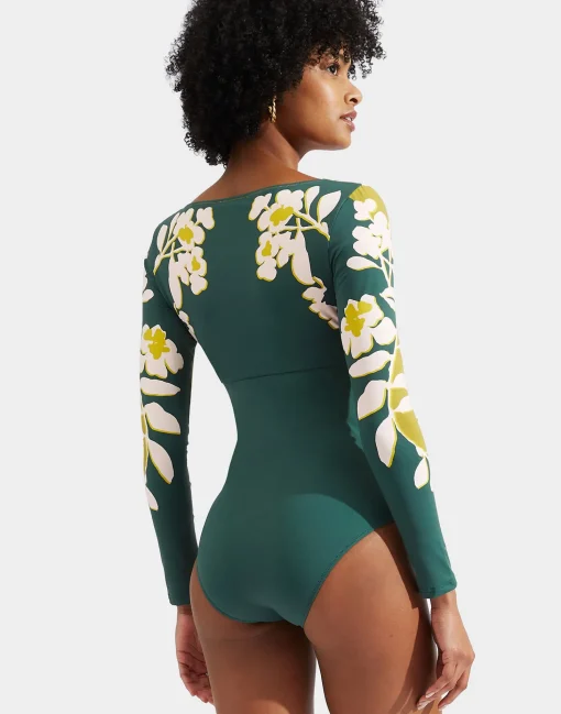 Sunset SuitJasmine Blu Placée in Lycra