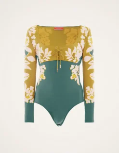 Sunset SuitJasmine Blu Placée in Lycra