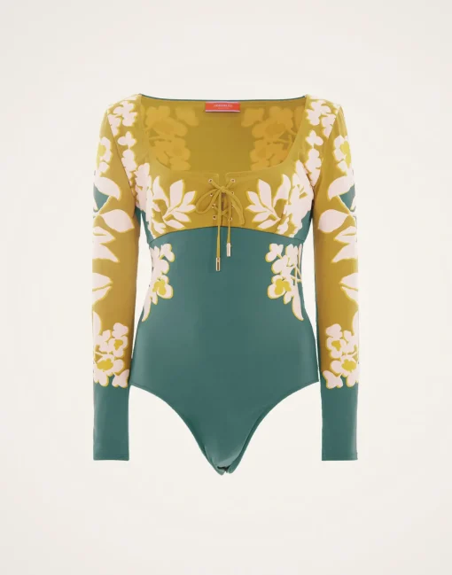 Sunset SuitJasmine Blu Placée in Lycra