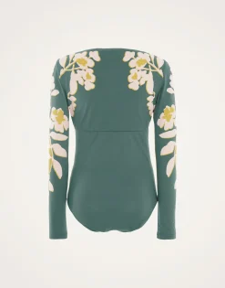 Sunset SuitJasmine Blu Placée in Lycra