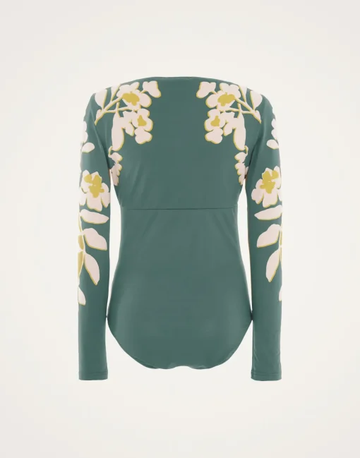 Sunset SuitJasmine Blu Placée in Lycra