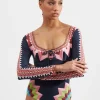 Sunset SuitSunset Navy Placée in Lycra
