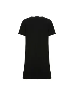 Super Mini Swing DressSolid Black in Techno Cady