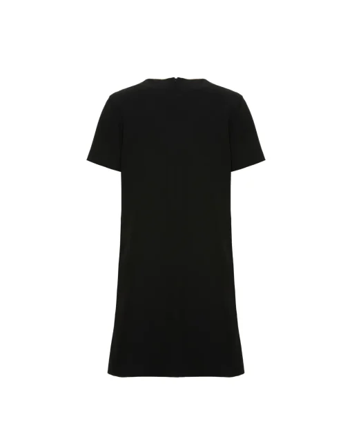 Super Mini Swing DressSolid Black in Techno Cady