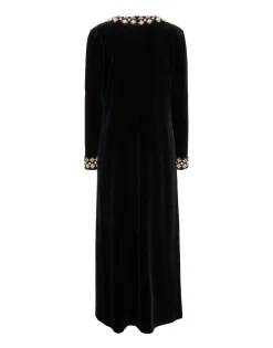 Super Swing DressSolid Black in Light Velvet