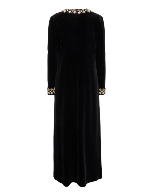 Super Swing DressSolid Black in Light Velvet