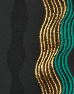 Super Swing DressThe Nile Black in Jacquard