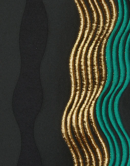 Super Swing DressThe Nile Black in Jacquard