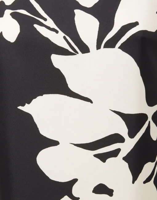 Swing Dress (With Feathers)Winter Jasmine in Twill Silk