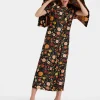 Swing DressBotticelli Black in Silk Twill
