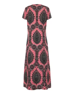 Swing DressOltrarno Pink in Silk Twill