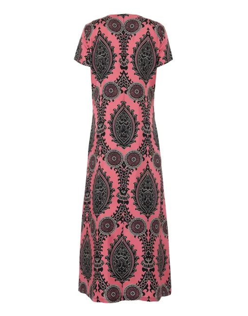 Swing DressOltrarno Pink in Silk Twill