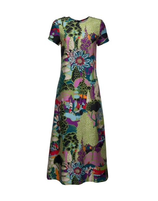 Swing DressPaesaggio in Silk