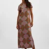 Swing DressSlinky Rosso in Silk Twill