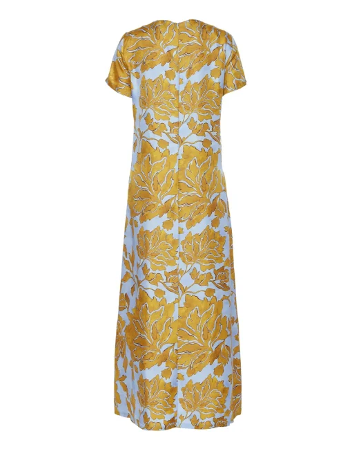 Swing DressTangle Light Blue in Silk Twill