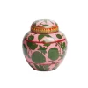 Tea JarWildbird Rosa/Verde in Porcelain