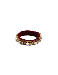 Tesoro BraceletSolid Burgundy in Velvet