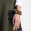 Tesoro Double BraceletSolid Black in Velvet