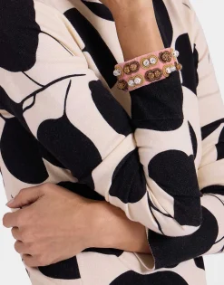 Tesoro Double BraceletSolid Pink in Velvet