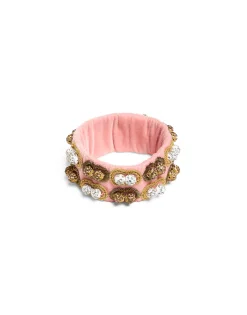 Tesoro Double BraceletSolid Pink in Velvet