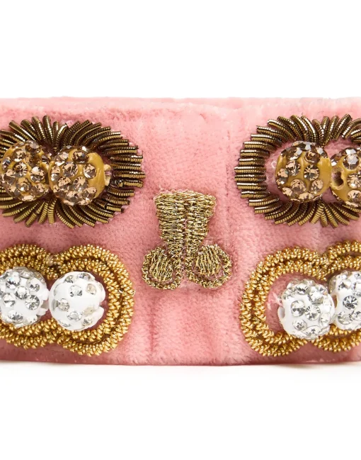 Tesoro Double BraceletSolid Pink in Velvet