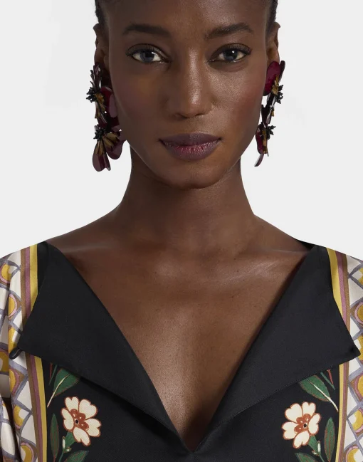 The Apericena DressDazed Placée Black in Silk Twill