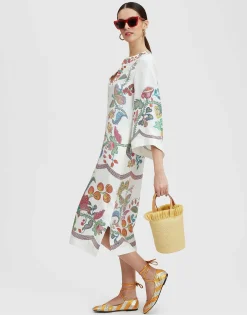 The KaftanGrenadilla Placée Off White in Silk Twill