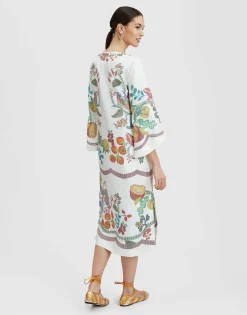 The KaftanGrenadilla Placée Off White in Silk Twill