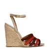 Tones Wedge PagliaMulticolor Ecru' in Raffia