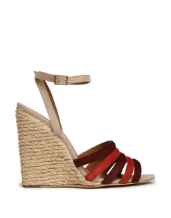 Tones Wedge PagliaMulticolor Ecru' in Raffia