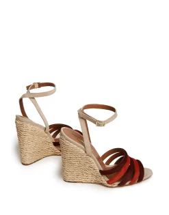 Tones Wedge PagliaMulticolor Ecru' in Raffia