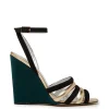 Tones WedgeSolid Green in Raso