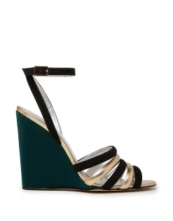 Tones WedgeSolid Green in Raso