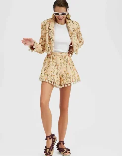 Torero JacketPrimavera Cream in Tweed With Tassels