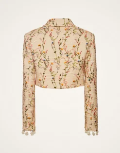 Torero JacketPrimavera Cream in Tweed With Tassels