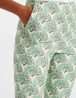Torero PantsFans Mint in Shot Cotton