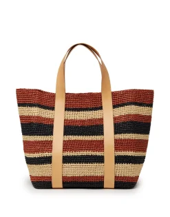 Tote Raffia BagMulticolor Black in Raffia