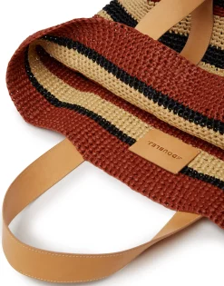 Tote Raffia BagMulticolor Black in Raffia