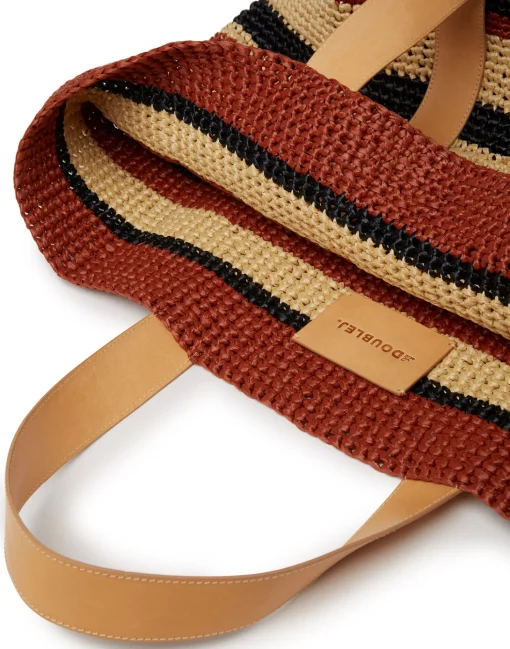 Tote Raffia BagMulticolor Black in Raffia