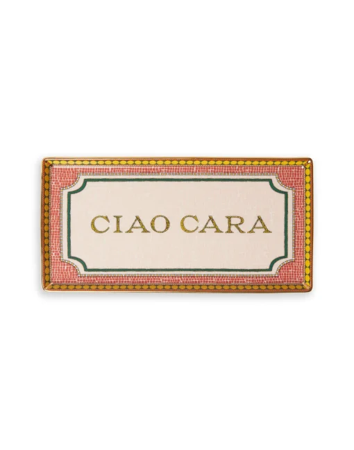 TrayCiao Cara in Porcelain