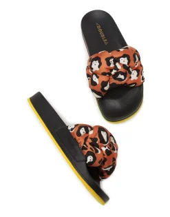 Treccia SlidesLady Leopard in Twill