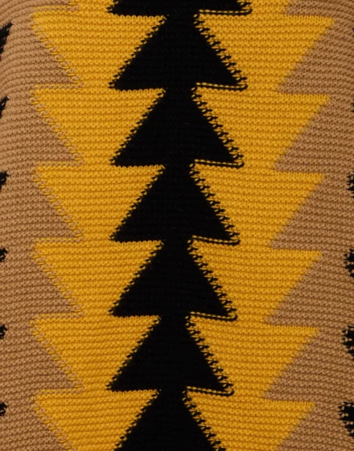 Trine CapeYellow in Wool Intarsia
