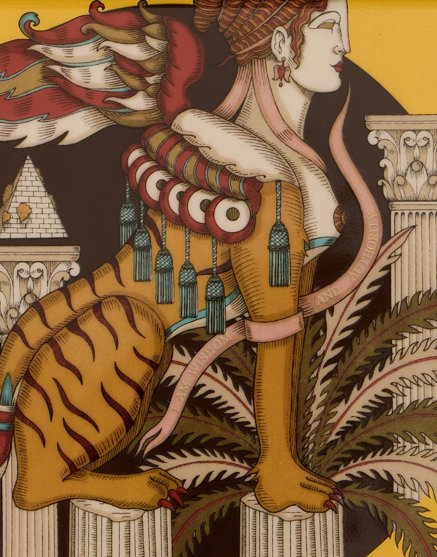 Trinket TrayThe Sphynx Saffron in Porcelain