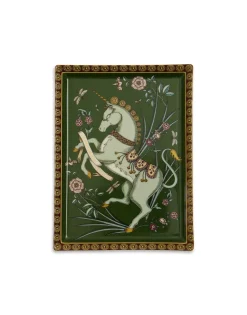 Trinket TrayThe Unicorn Dark Green in Porcelain