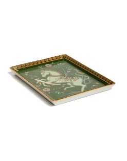 Trinket TrayThe Unicorn Dark Green in Porcelain