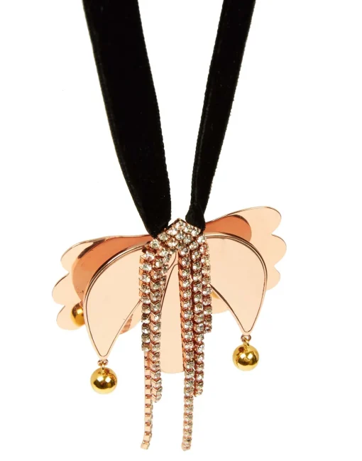 Tulip NecklaceOro Rosa in Brass
