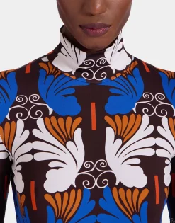 TurtleneckAli Chocolate in Skinny Jersey